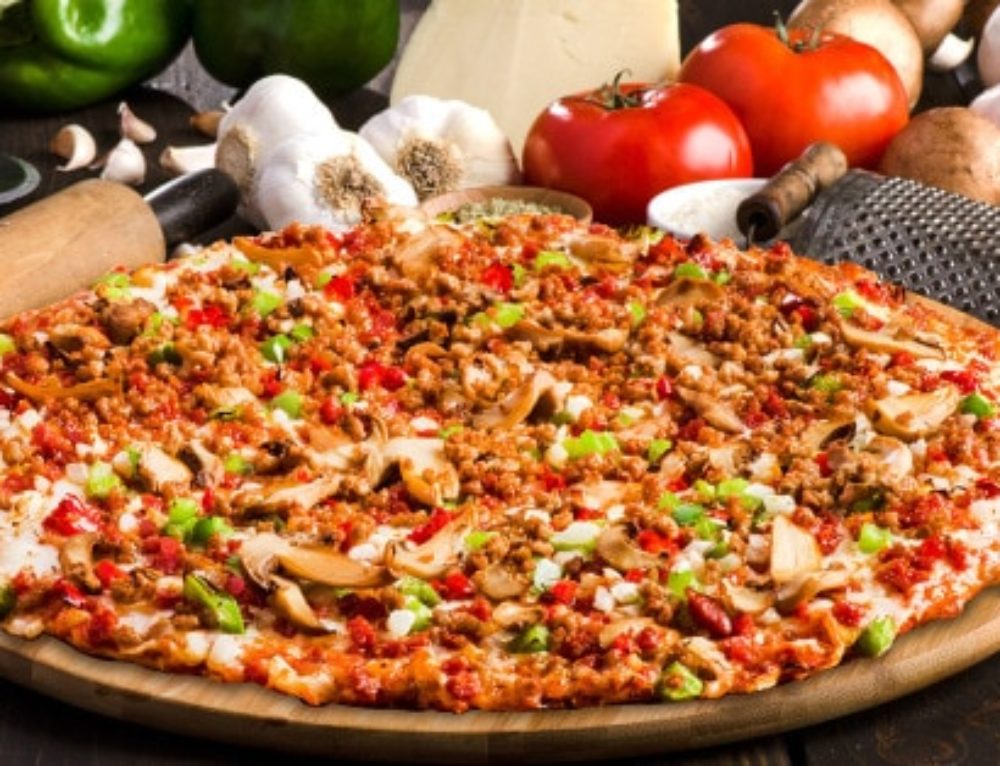 All Meat Pizza Sir Pizza of Michigan Lansing All Meat Pizza