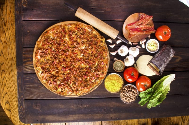 Bacon Cheeseburger Pizza | Sir Pizza of Michigan | Lansing Bacon ...